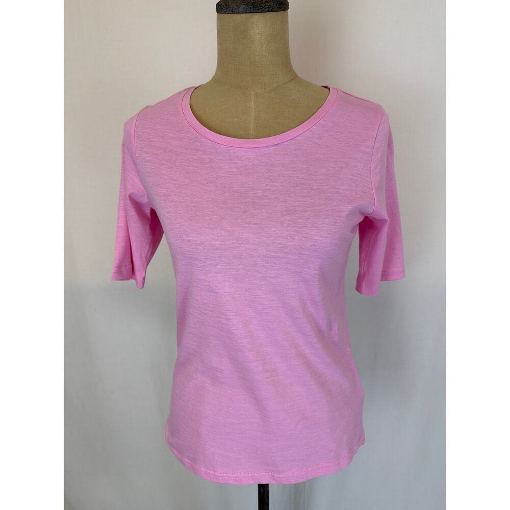 NWT Soya Concept Pink Organic Cotton T-Shirt Size S #0451